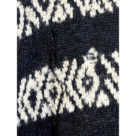 AllSaints Malver Fair Isle Oversized Wool Blend Sweater - Size XXL - Picture 9 of 9